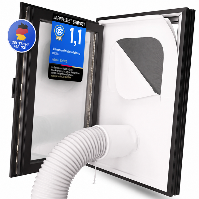 Premium Fensterabdichtung für mobile Klimaanlagen