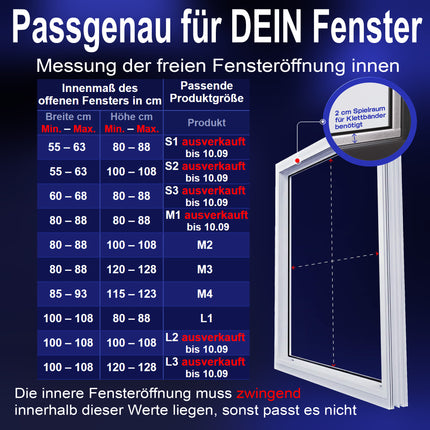 Premium Fensterabdichtung für mobile Klimaanlagen