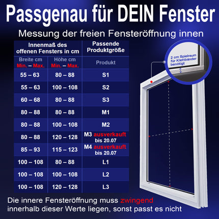 Premium Fensterabdichtung für mobile Klimaanlagen